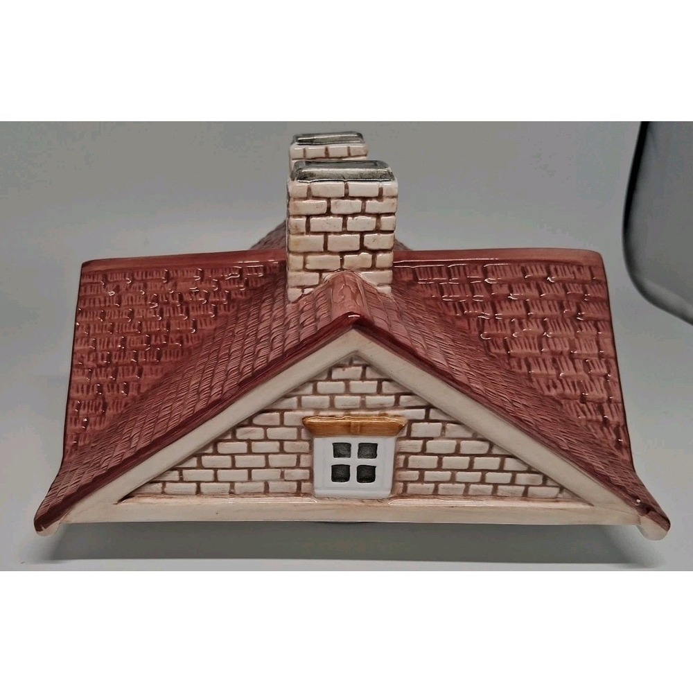 Ceramic House Canister Pink Roof Cottage Style Good Condition "Read" - Picture 11 of 16